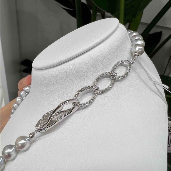 Brand New Authentic Akoya 7 - 7.5mm Pearl Necklace 120cm - Picture 2 of 2